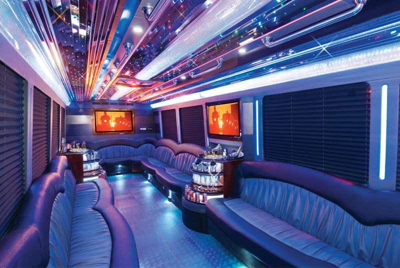 Nashville 20 Passenger Party Bus Interior