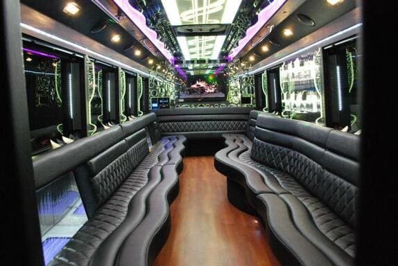 Nashville 25 Passenger Limo bus Interior